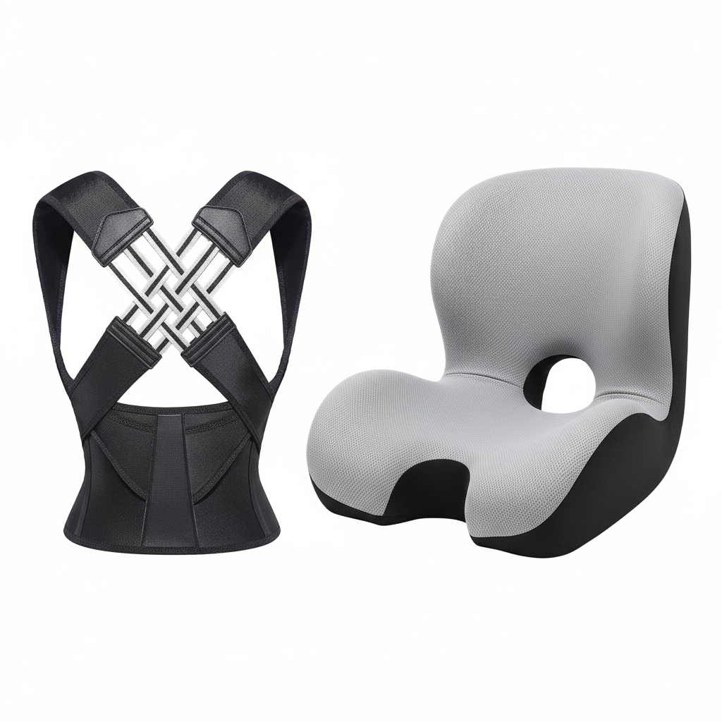 מתקן יציבה + כרית ישיבה