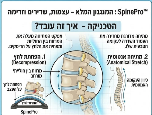 SpinePro™- המכשיר המגנטי המקורי להקלה על כאבי גב